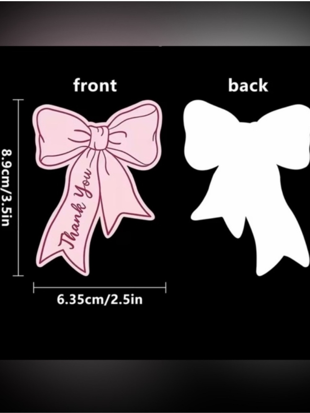 575pc Bundle: 25 L Poly Mailers 12”x15.5”, 25 Gift Bags, 25 cards & 500 Stickers - Picture 9 of 15